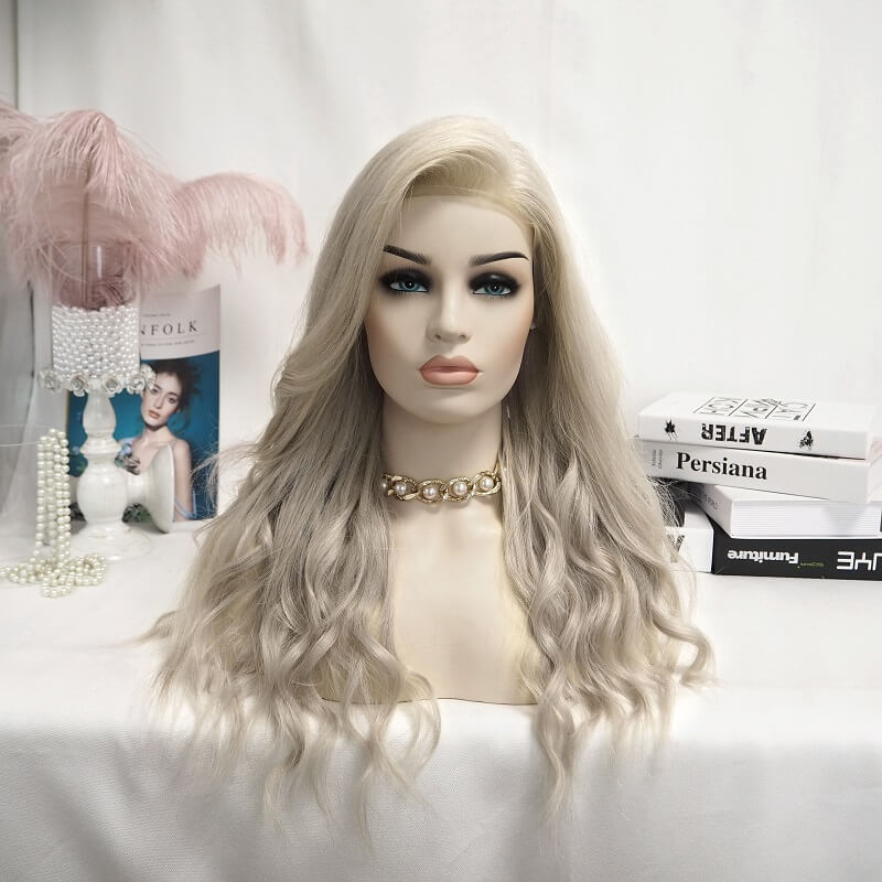 Limited Design Ash Blonde 613 Straight | Wave Glueless13X4 Lace Front Human Hair Wig