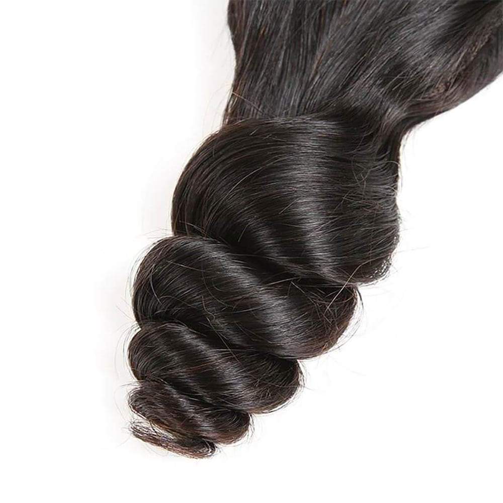 Luve 13x4 Lace Frontal Loose Wave Lace Closure Virgin Human Hair
