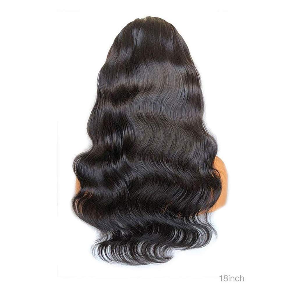 Luve 13X6 Lace Front Wig Body Wave Natural Color Bleached Knots