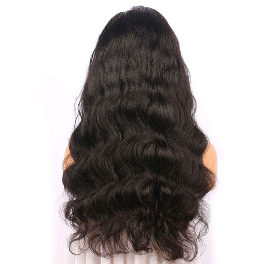 Luve 150% Density Body Wave Full Lace Wig Human Hair Pre-Plucked With Baby Hair