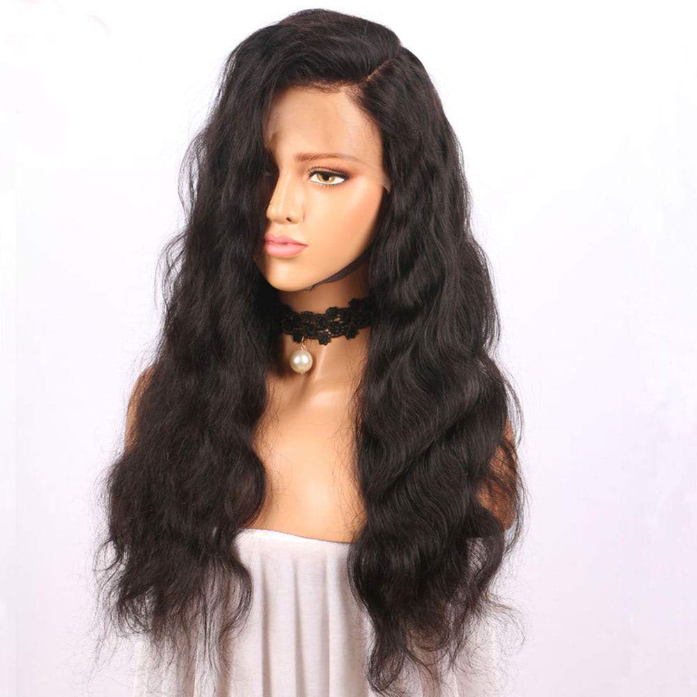 Luve 150% Density Body Wave Full Lace Wig Human Hair Pre-Plucked With Baby Hair