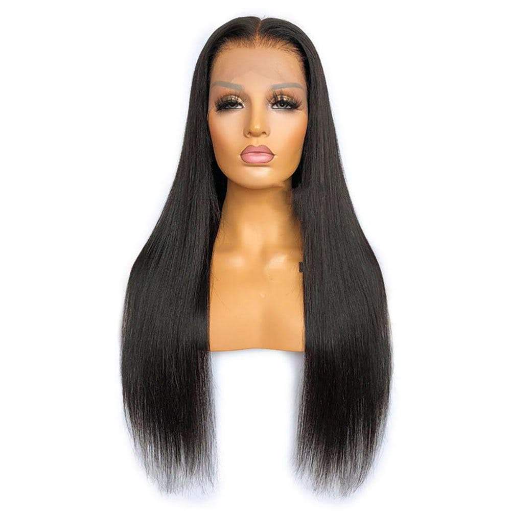 360 HD Lace Frontal Wig Straight Human Hair Wig Pre-Plucked Natural Hairline