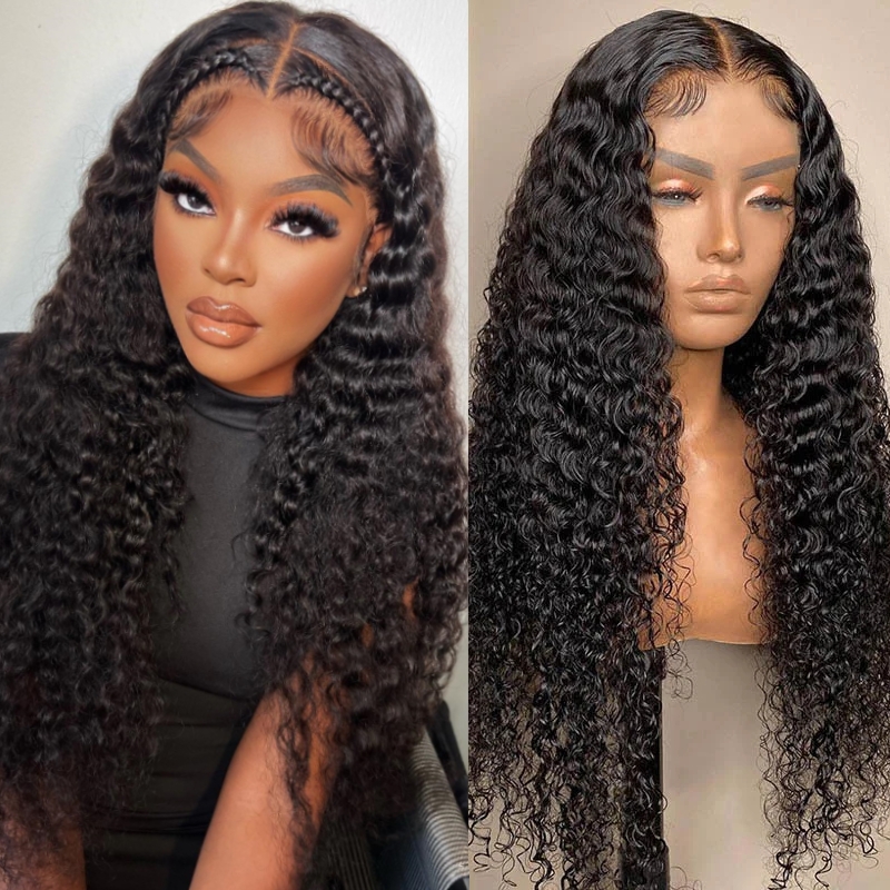 Luve 5X5 Undetectable HD Lace Closure Wigs Glueless Human Hair Curly Wigs