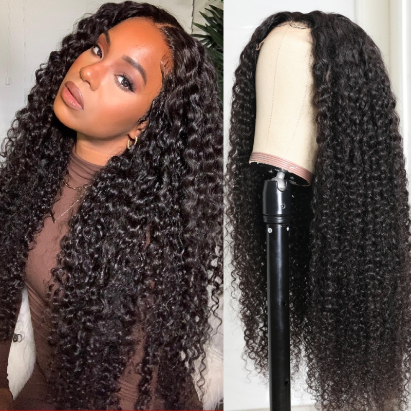 Luve 5X5 Undetectable HD Lace Closure Wigs Glueless Human Hair Curly Wigs