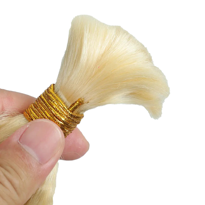Luve 613 Blonde Deep Wave Bulk Human Hair For Braiding