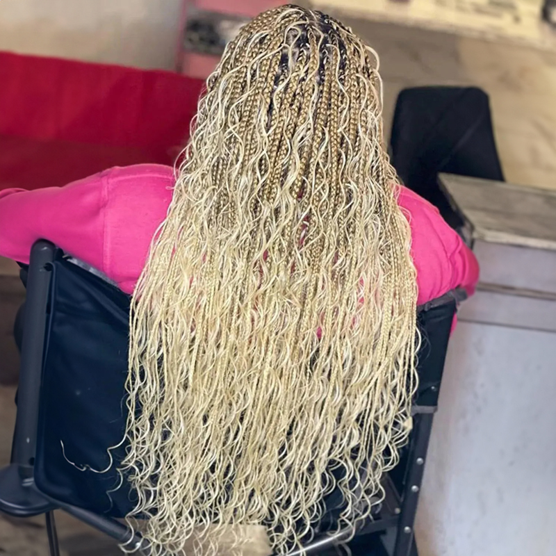 Luve 613 Blonde Deep Wave Bulk Human Hair For Braiding