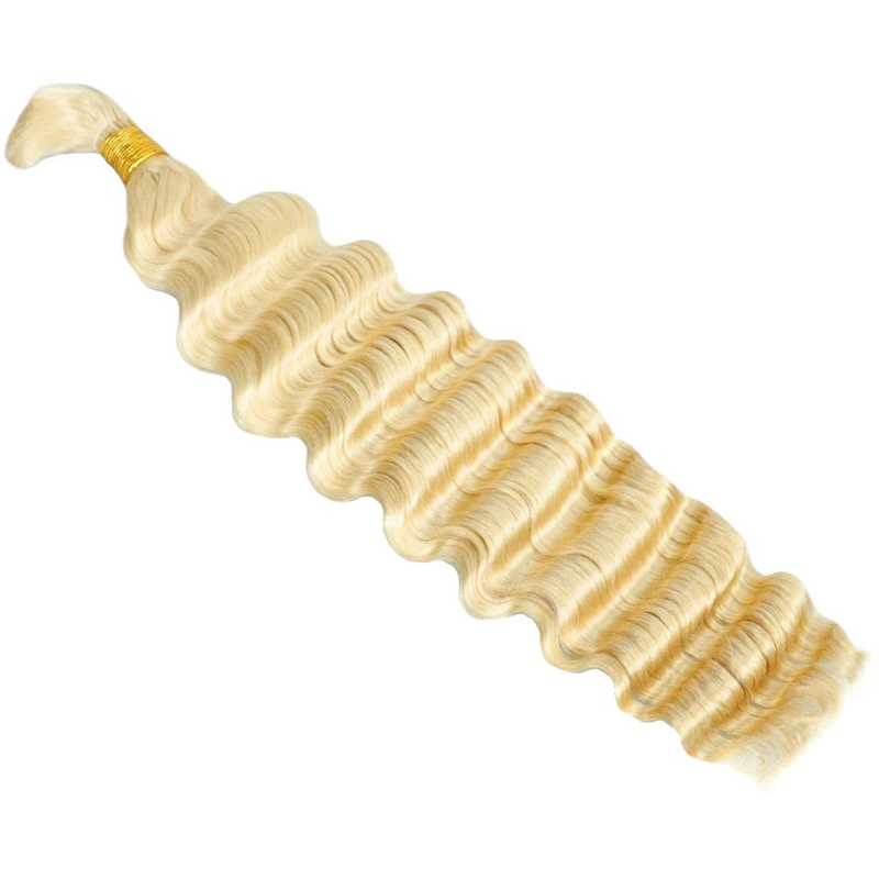 Luve 613 Blonde Deep Wave Bulk Human Hair For Braiding