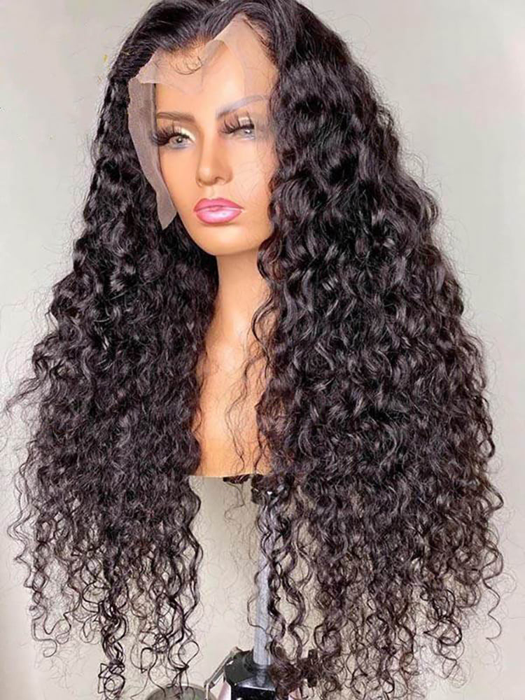 Deep Wave 360 HD Lace Wig Virgin Human Hair Wig Natural Hairline