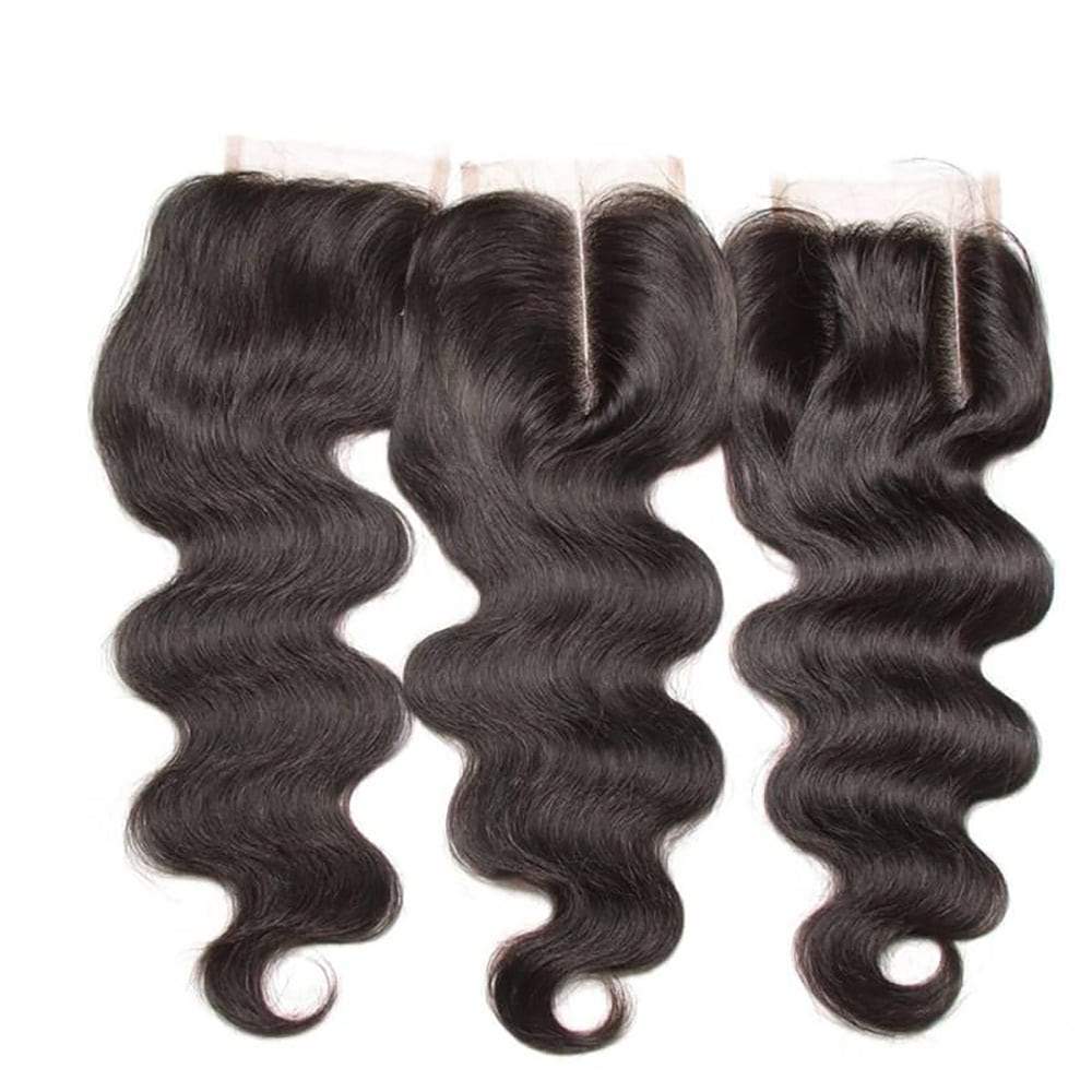 Luve Best Virgin Hair Body Wave 3 Bundles With 4X4 Lace Closure
