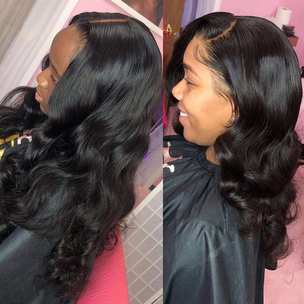 Luve Best Virgin Hair Body Wave 3 Bundles With 4X4 Lace Closure