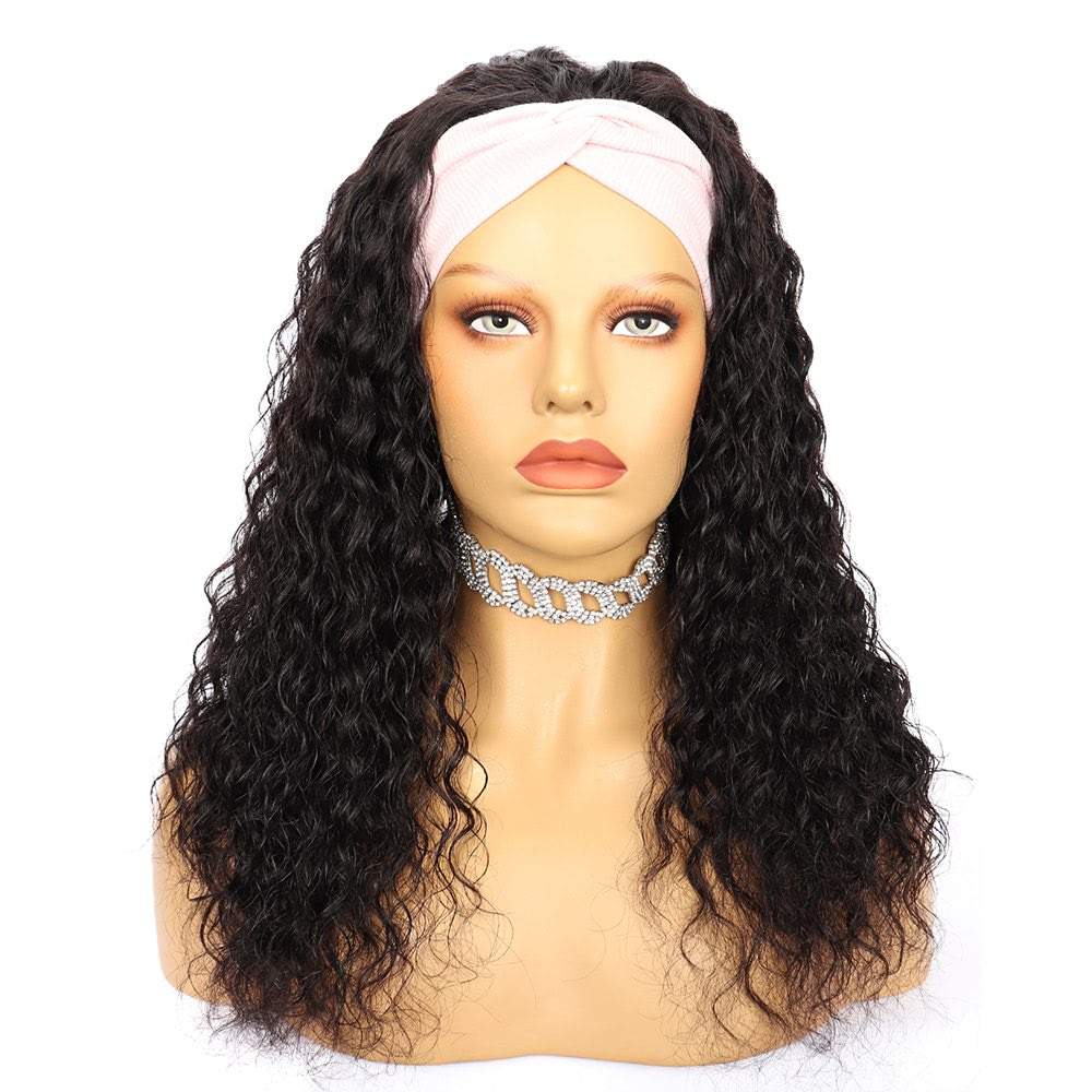 Luve Best Virgin Human Hair Deep Wave Headband Wig Affordable
