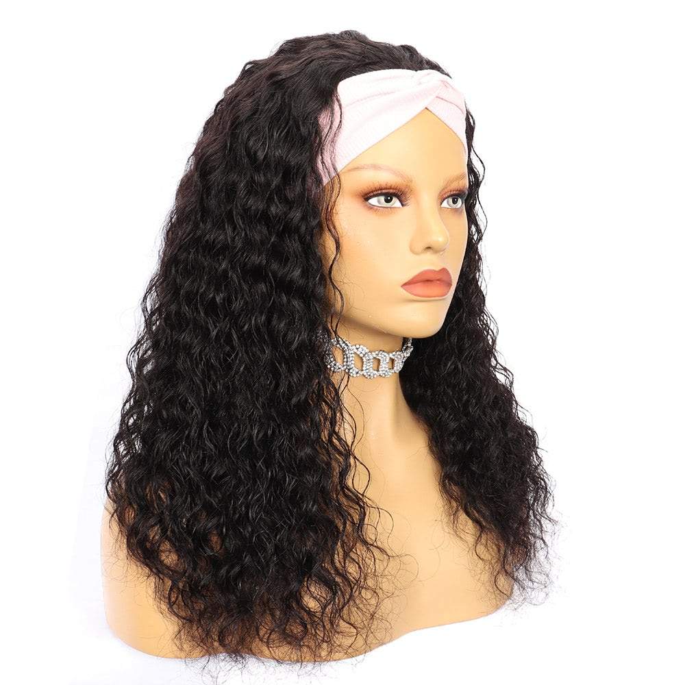 Luve Best Virgin Human Hair Deep Wave Headband Wig Affordable