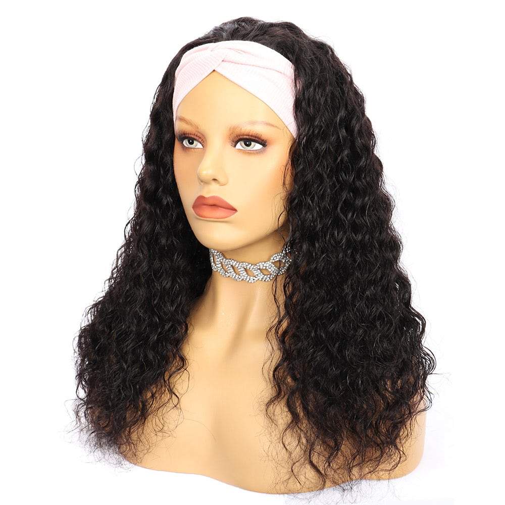 Luve Best Virgin Human Hair Deep Wave Headband Wig Affordable