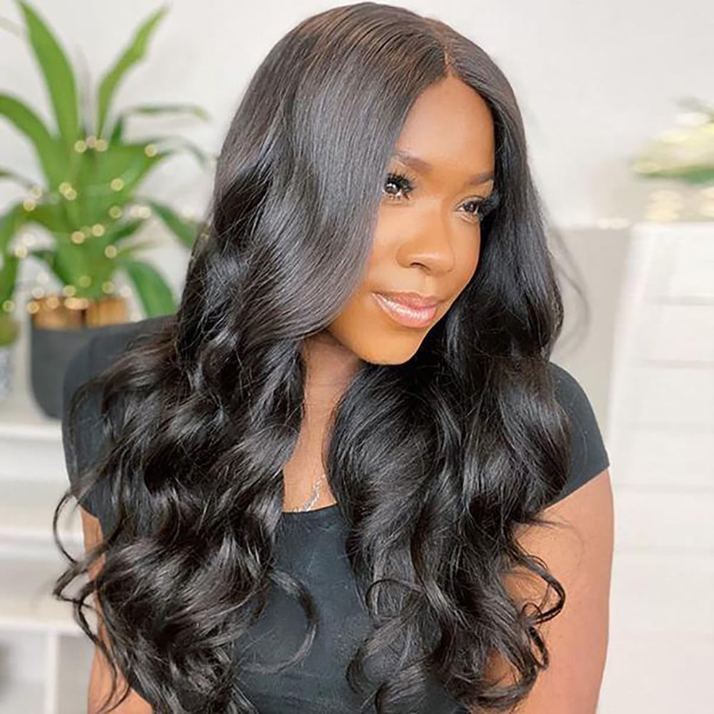 Body Wave 5X5 HD Lace Closure Wig Human Hair Glueless Wigs 180% Density