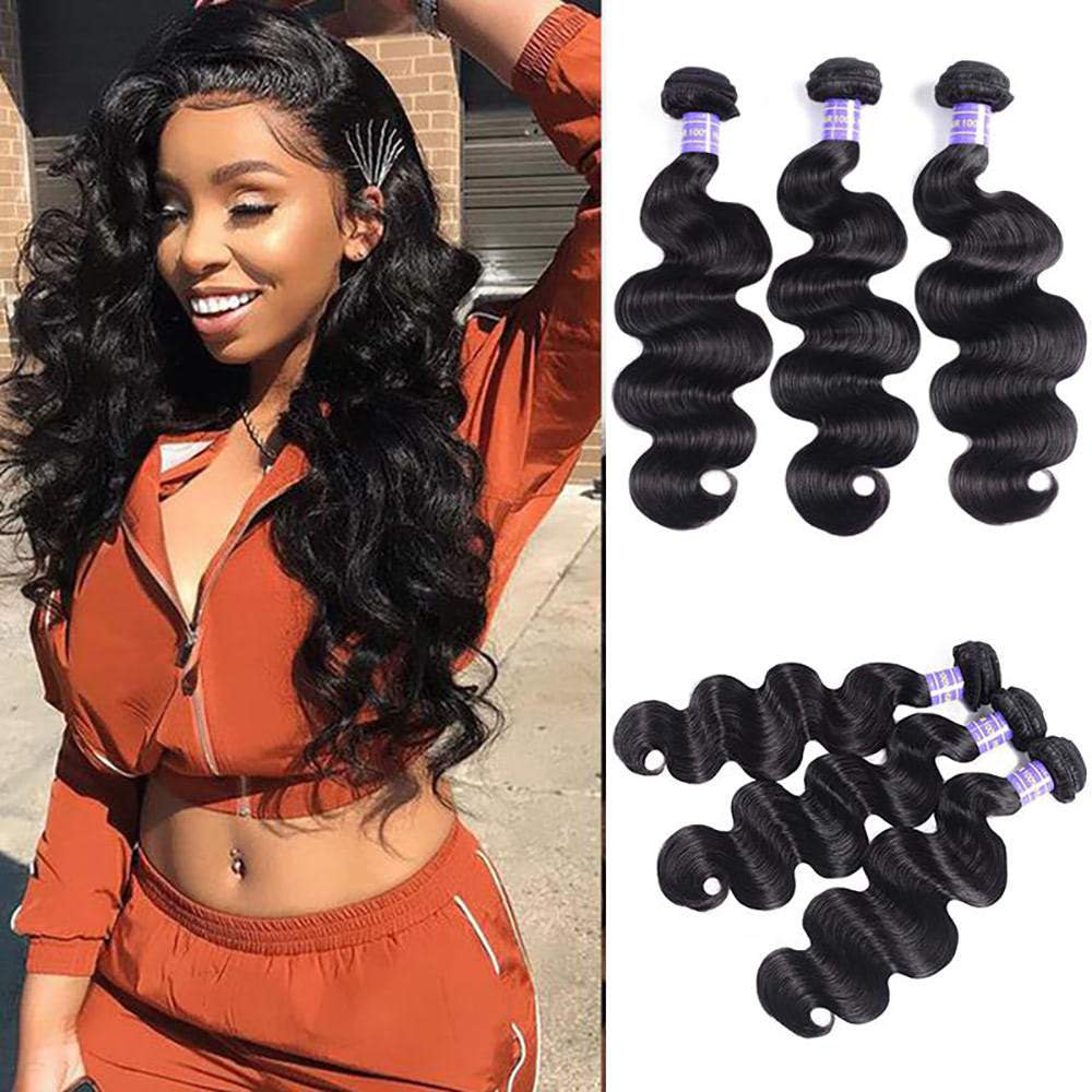 Luve Body Wave Human Virgin Hair Weft 3 Bundles Hair Extensions