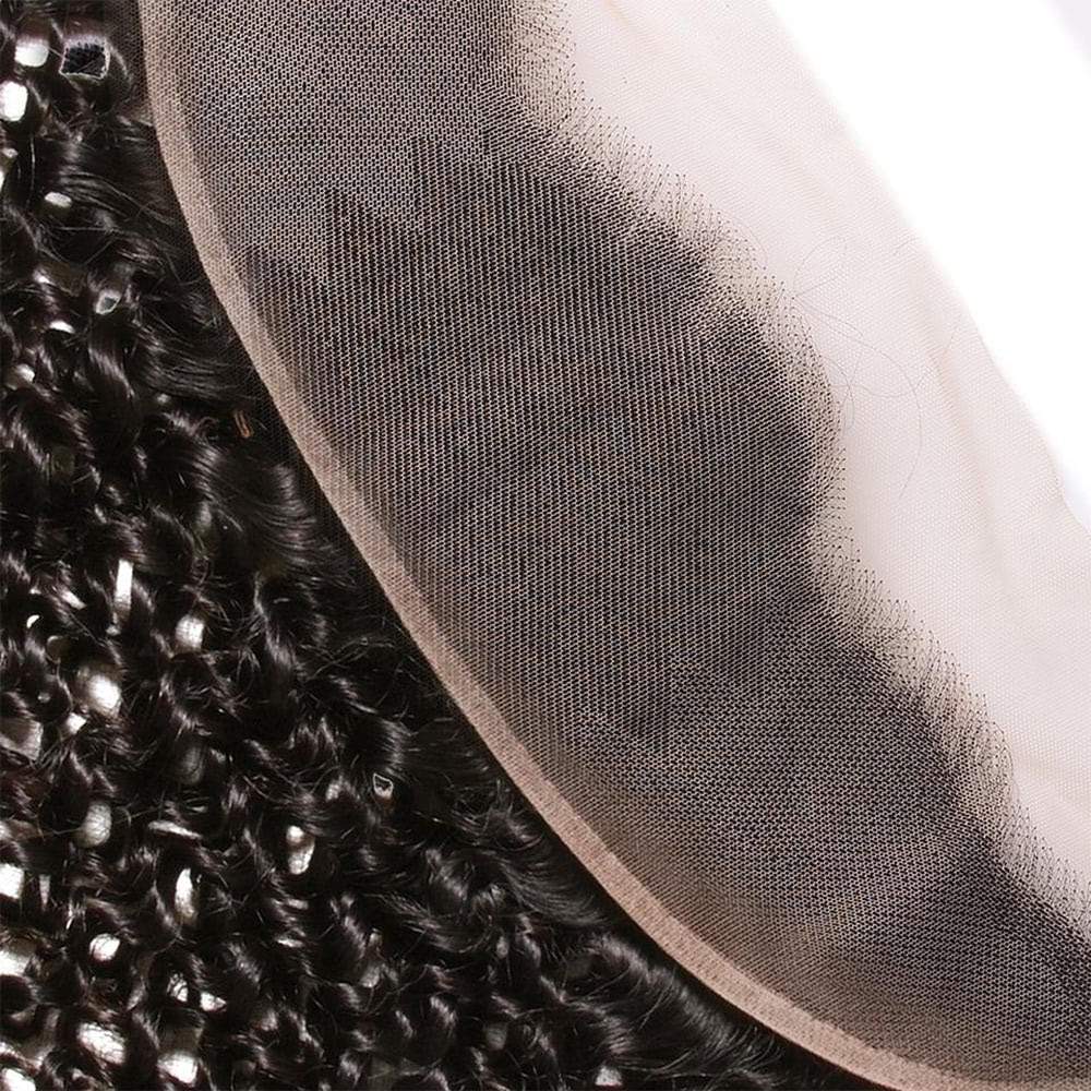 Luve Curly 13x4 Transparent Lace Frontal Closure Virgin Human Hair