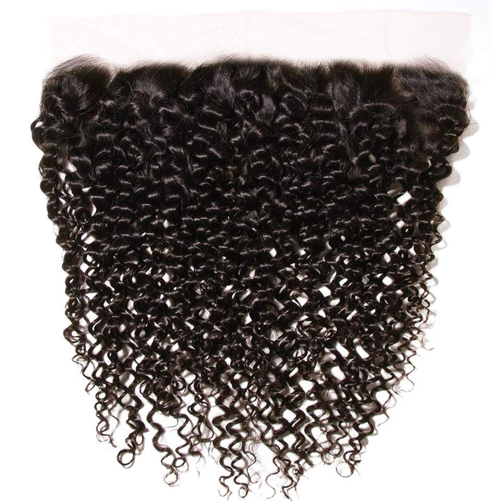 Luve Curly 13x4 Transparent Lace Frontal Closure Virgin Human Hair