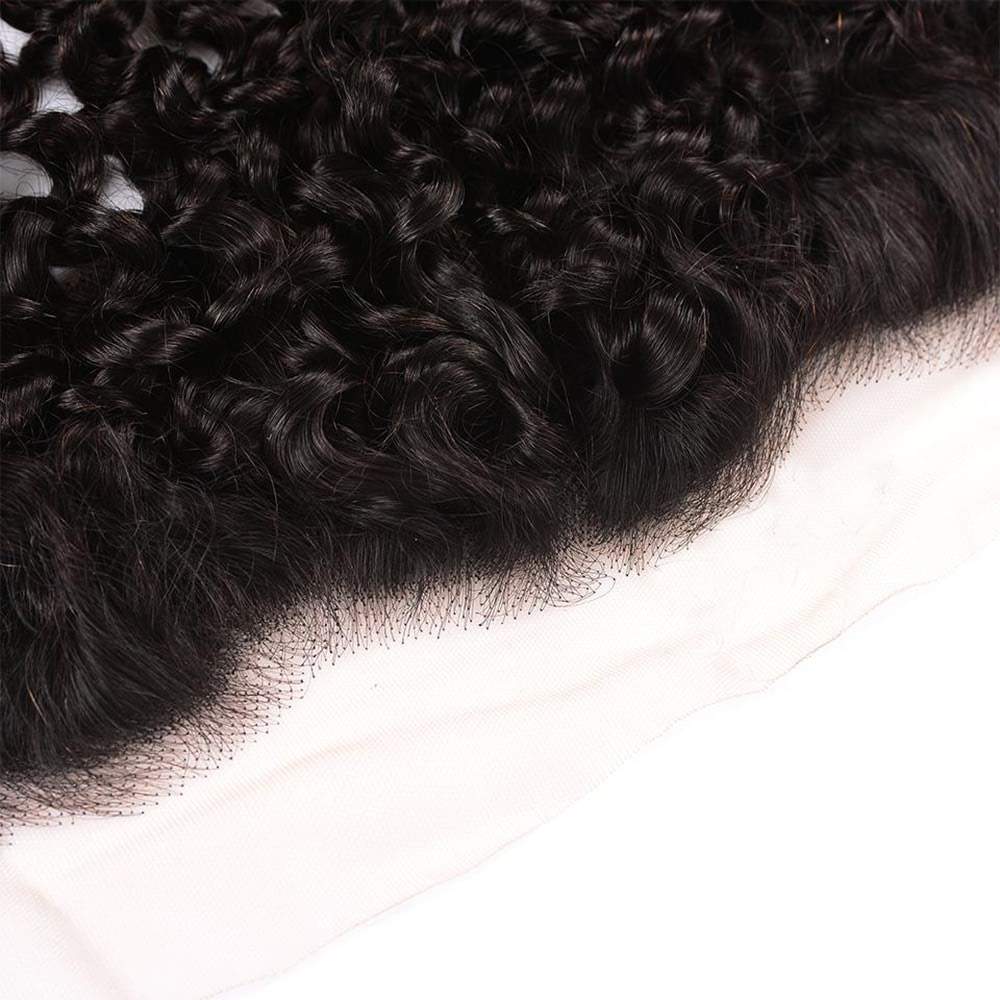 Luve Curly 13x4 Transparent Lace Frontal Closure Virgin Human Hair