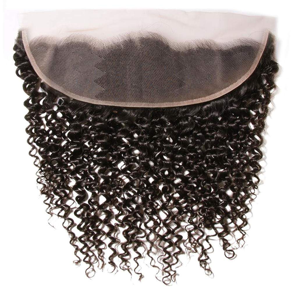 Luve Curly 13x4 Transparent Lace Frontal Closure Virgin Human Hair