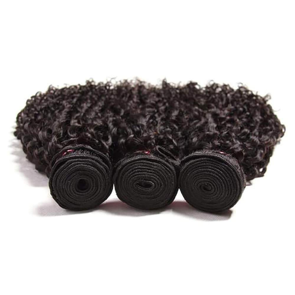 Luve Curly 3 Bundles With 4X4 Lace Closure Unprocessed Hair Extension