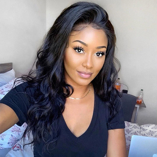Luve Front Lace Wig 180% Density Glueless Lace Front Wigs Pre Plucked
