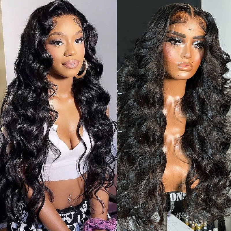 Luve Glueless Crystal Lace Pre Plucked Super Full Closure Body Wave Wigs
