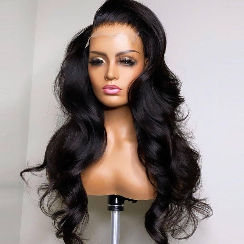 Luve Glueless Crystal Lace Pre Plucked Super Full Closure Body Wave Wigs