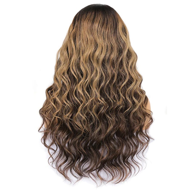 Luve 13X6 HD Lace Glueless Wig Brown With Highlight Color Best 100% Human Hair Wigs