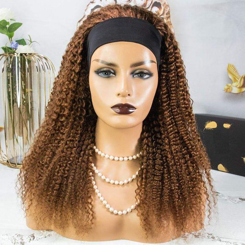 Luve Highlighted Blonde Headband Wig Kinky Curly Affordable Hair Wigs