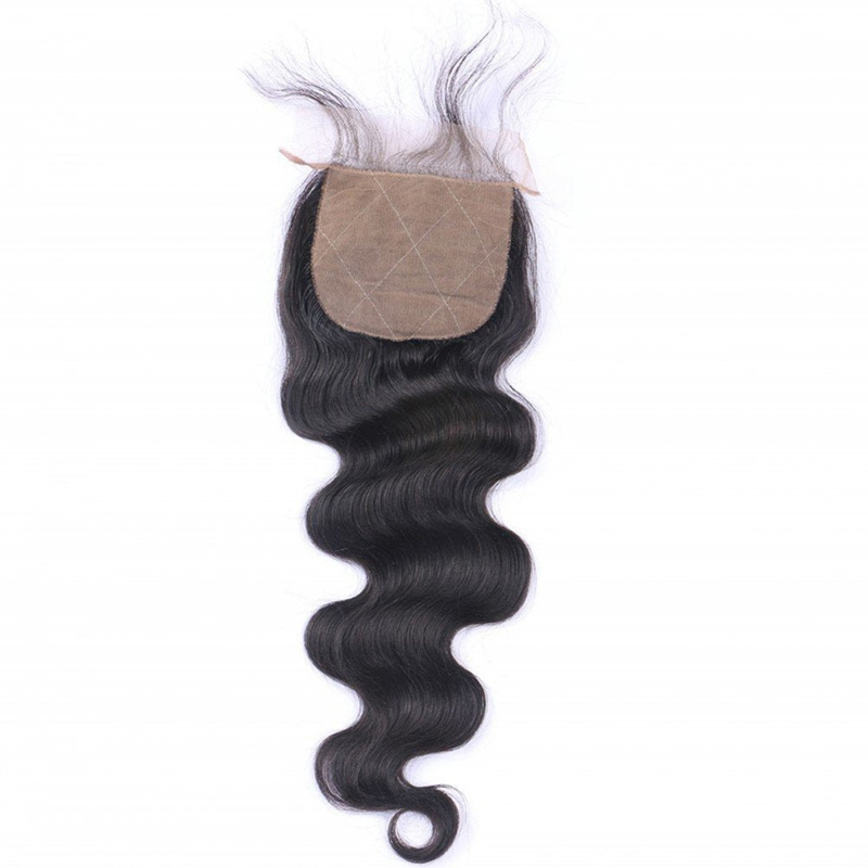 4x4 Silk Base Lace Closure with Baby Hair Curly Style Free Part