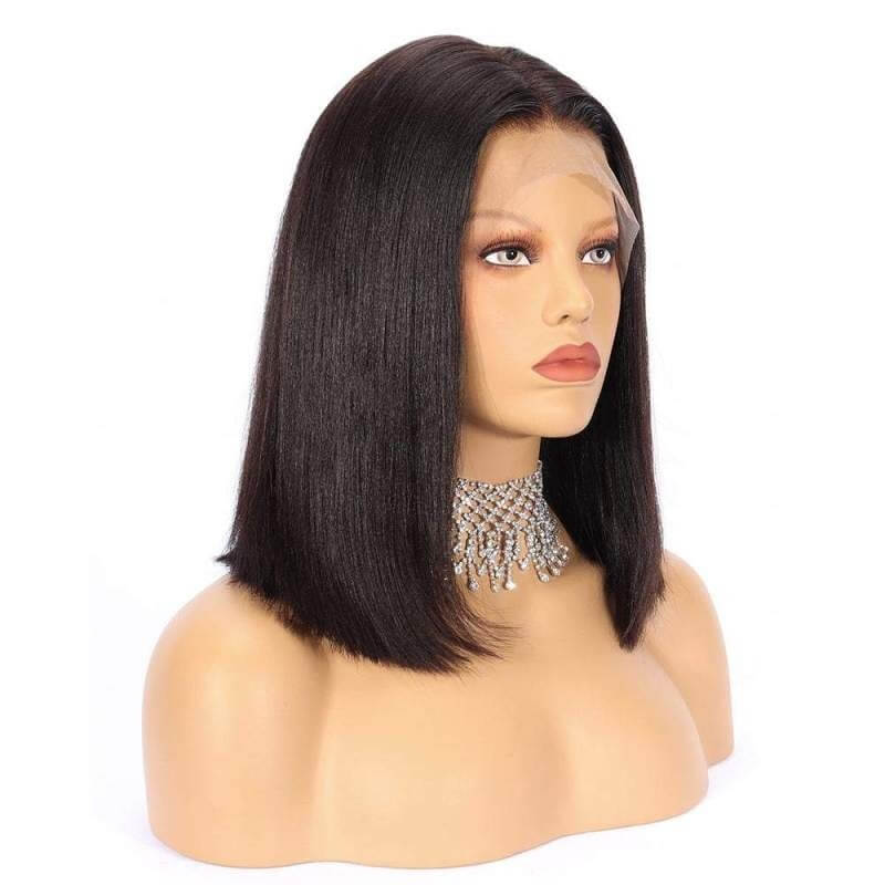 Luve PartingMax Glueless Wigs Bob 7x7 Closure HD Lace 100% Human Hair Wig Wear to Go