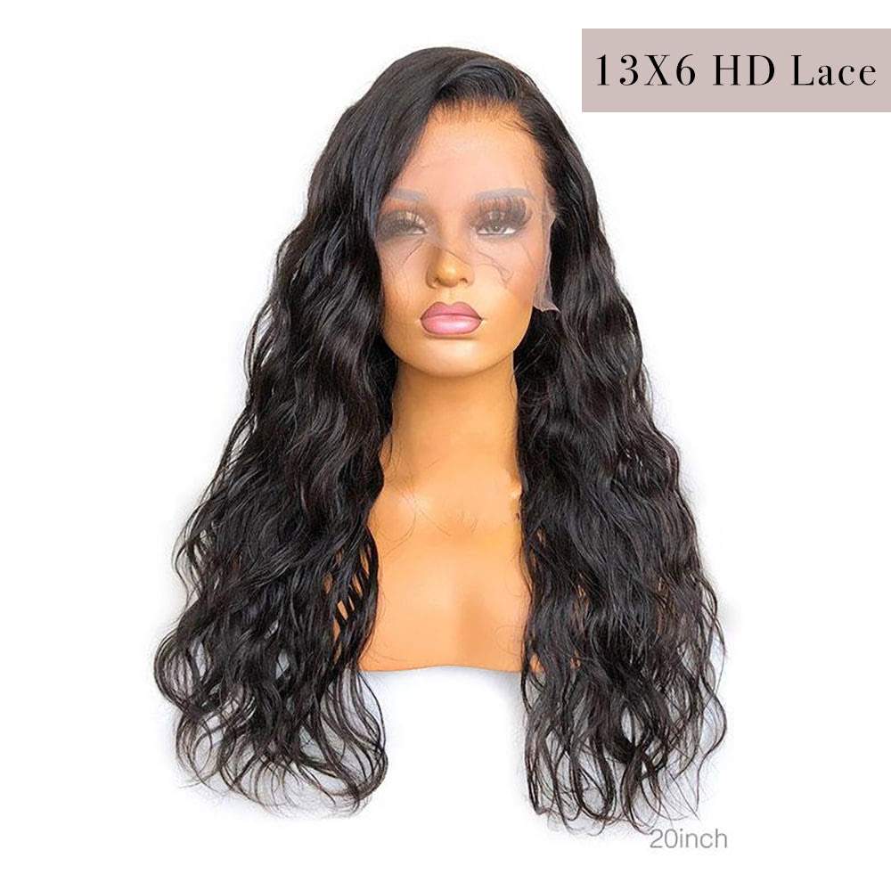 Luve Long Hair Wig Natural Wave 13X6 HD Lace Frontal Wig Human Hair