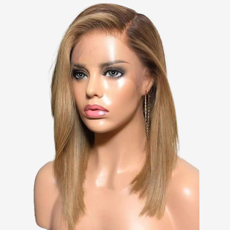 Luve Luxury Honey Blonde Layered Lace Front Wigs Human Hair 