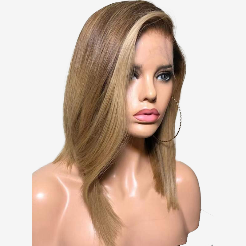 Luve Luxury Honey Blonde Layered Lace Front Wigs Human Hair 