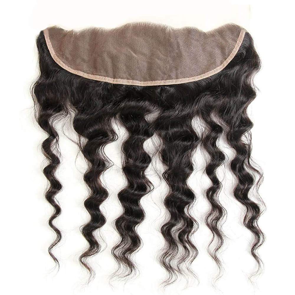 Luve Natural Wave Lace Frontal 13x4 Lace Closure Human Virgin Hair