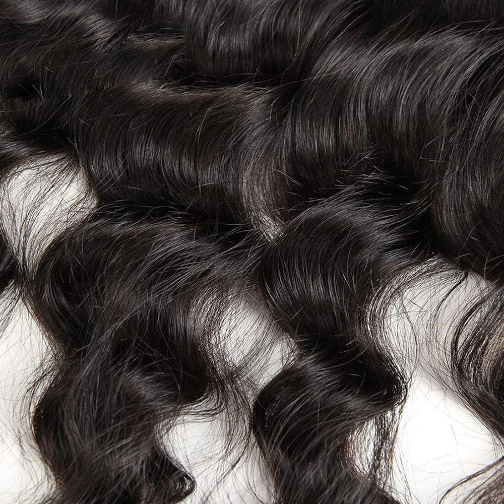 Luve Natural Wave Lace Frontal 13x4 Lace Closure Human Virgin Hair