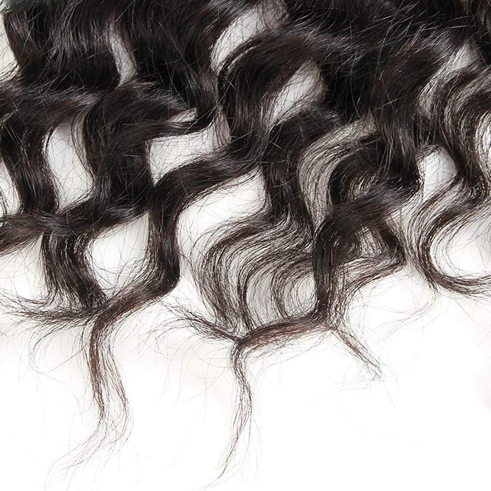Luve Natural Wave Lace Frontal 13x4 Lace Closure Human Virgin Hair