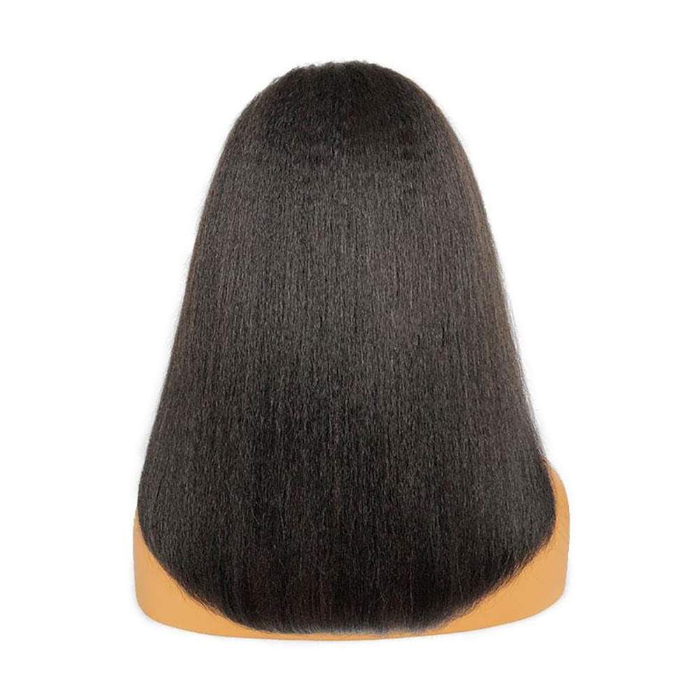 Kinky Straight Fashionable Layer Cut Bob Wig 13X6 HD Lace Front Wigs