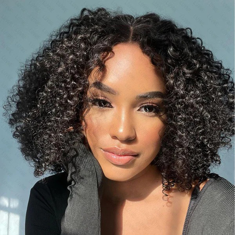 Luve Short Cut Curly Wig Minimalist Undetectable Lace Glueless Wigs