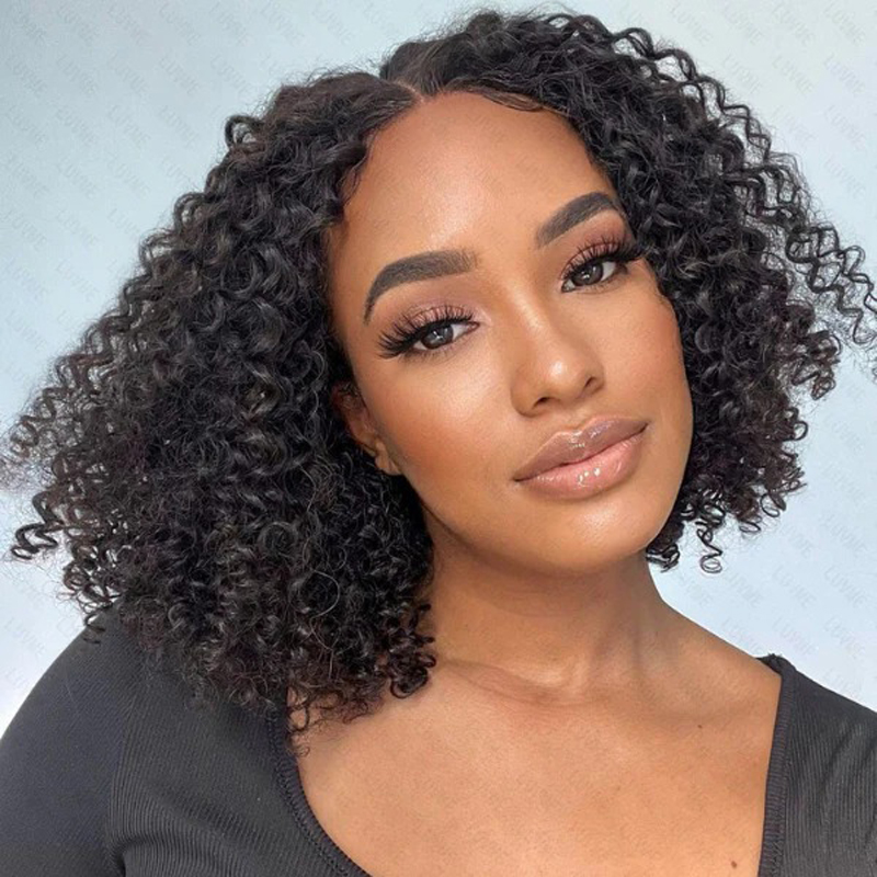 Luve Short Cut Curly Wig Minimalist Undetectable Lace Glueless Wigs
