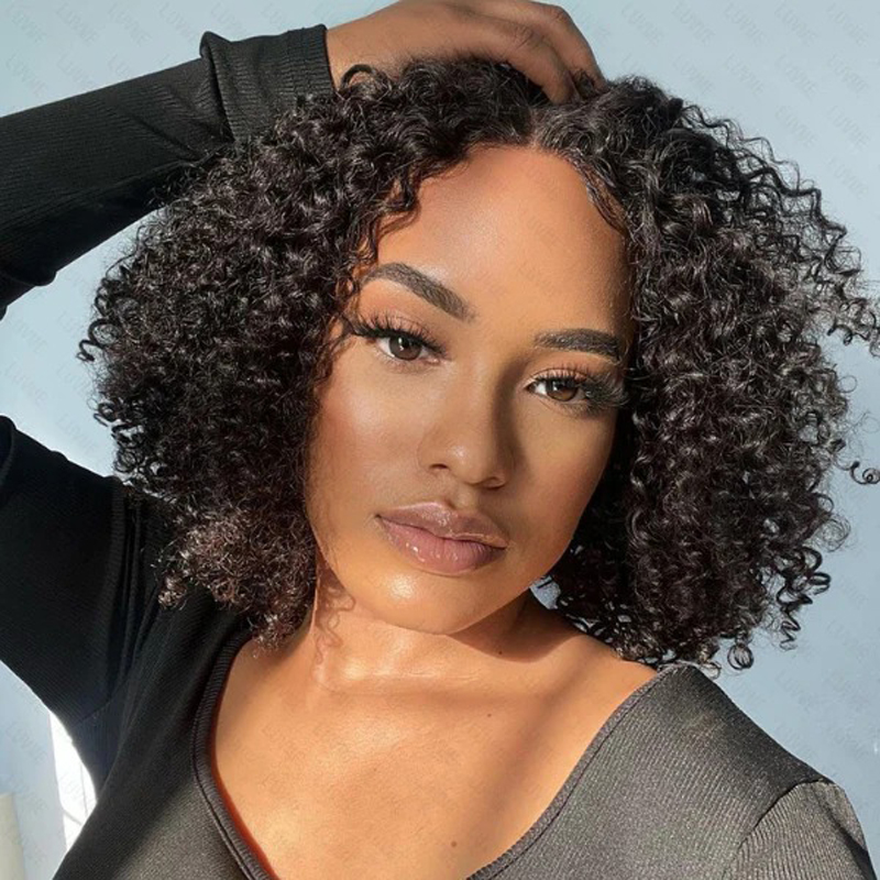 Luve Short Cut Curly Wig Minimalist Undetectable Lace Glueless Wigs