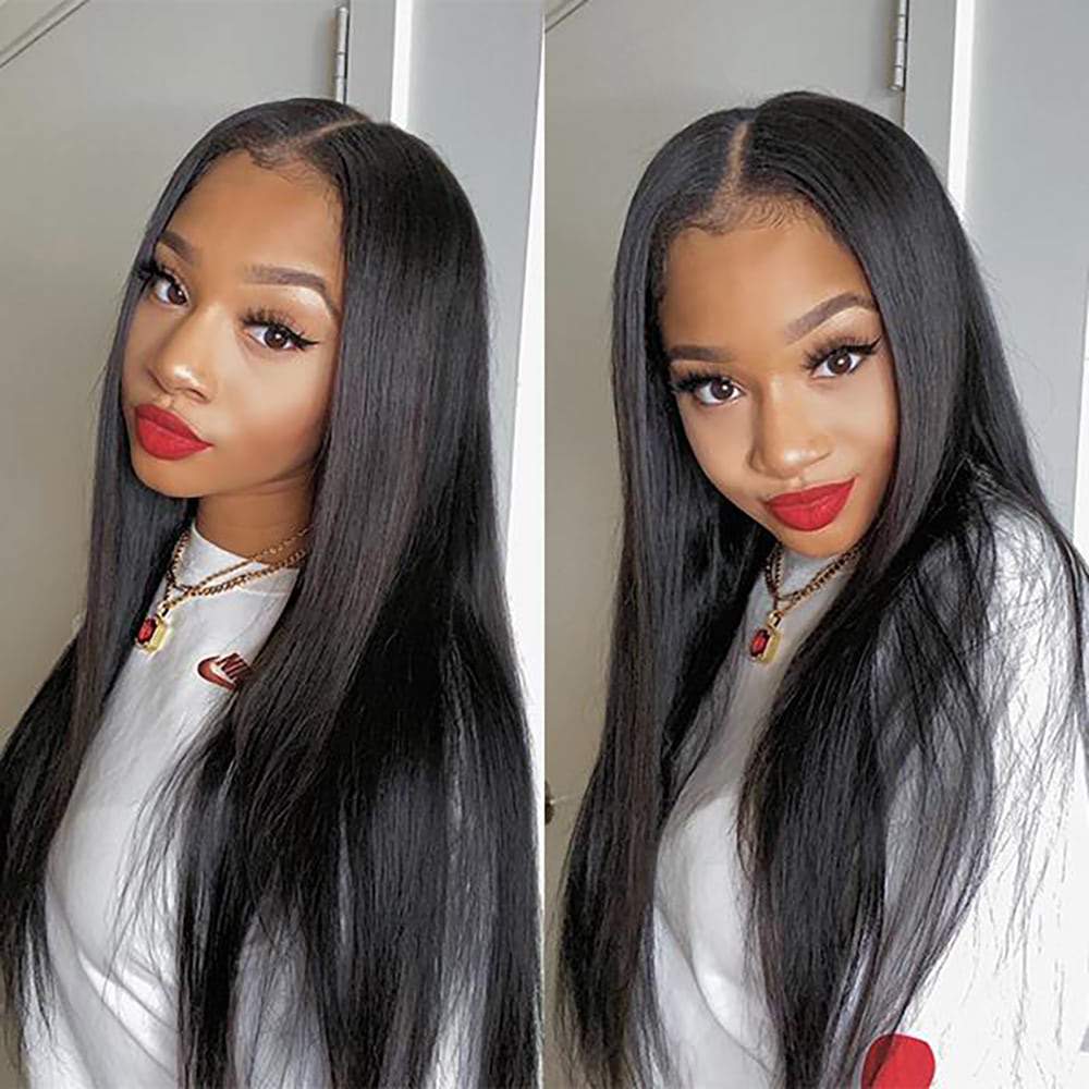Luve U Part Wig Quick & Easy Affordable Wig Natural Black U Part Wig