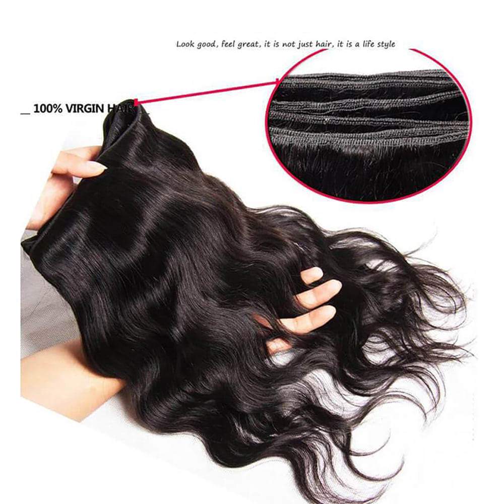 Luve Virgin Hair Body Wave Human Hair Weave 1 Bundles Deals