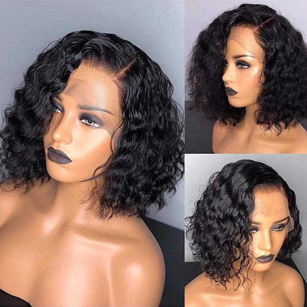 13x4 Parting-Max Lace Front Wig | Short Curly Bob 100% Human Hair