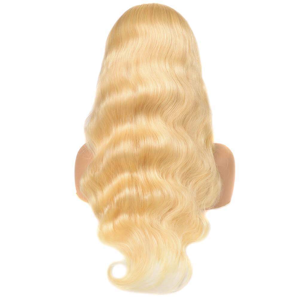 Luve Wigs 613 Blonde Body Wave T Part Lace Front Wig Virgin Human Hair