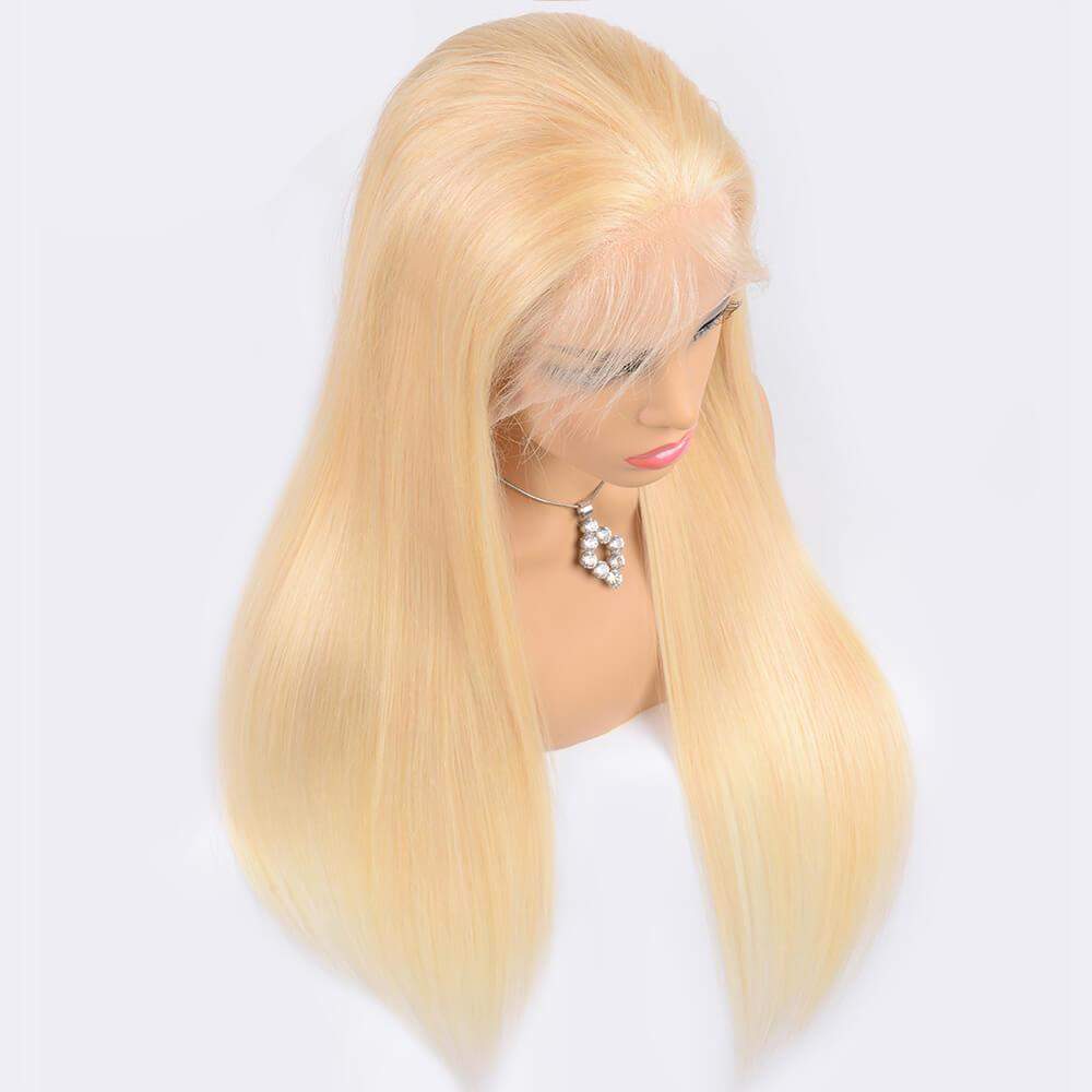 Luve Wigs 613 Blonde Body Wave T Part Lace Front Wig Virgin Human Hair