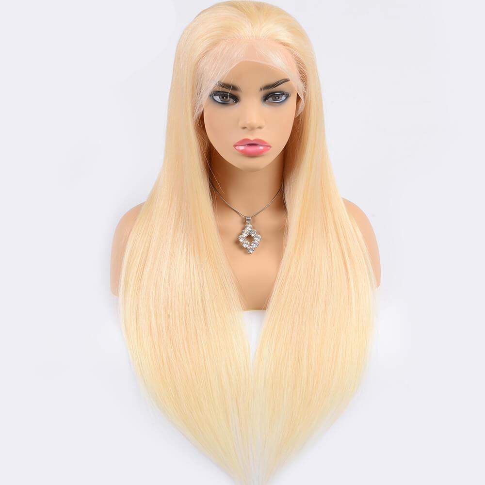 Luve Wigs 613 Blonde Body Wave T Part Lace Front Wig Virgin Human Hair