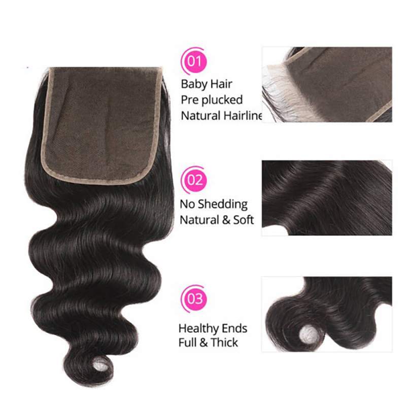 6x6 HD Lace Closure Body Wave Virgin Human Hair Lace Closure