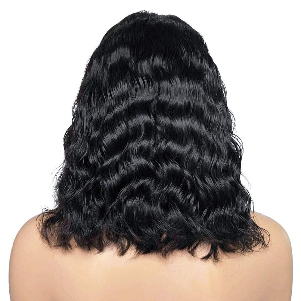 Luve  Human Hair Wigs Short Bob Natural Wave 13X6 Lace Front Wigs