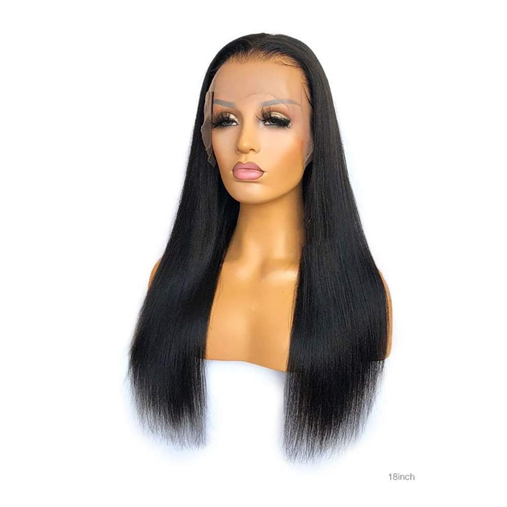 Luve Wigs Yaki Straight Virgin Hair 13X6 HD Lace Front Wigs Affordable Wigs